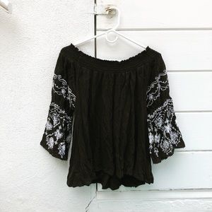 Free People off-the-shoulder top